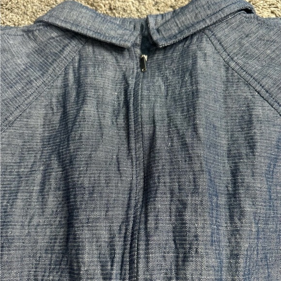 Grey by Jason Wu denims chambray dress 8 cotton linen pockets casual blue shirt - Picture 12 of 13